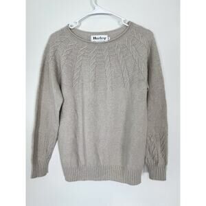 Harley Of Scotland Sweater Women’s Medium Scottish Wool Superfine Lambswool